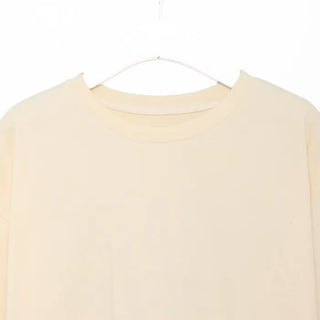 Back lettering point short-sleeved T-shirt