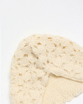 Flower Crochet Begin Knit Hat