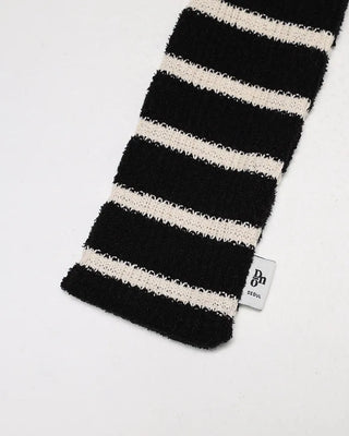 Striped Slim Knit Scarf