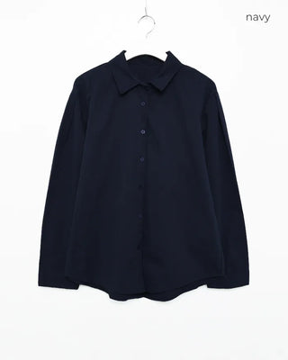 Round Hem Overfit Basic Shirt