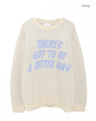 Lettering knit