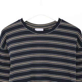Striped long-sleeved T-shirt