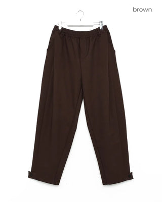 Classic pleated wide-leg pants