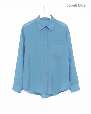 Oversized sheer shirt
