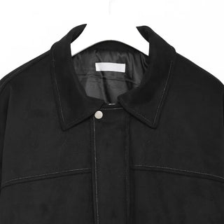 Stitched suede jacket