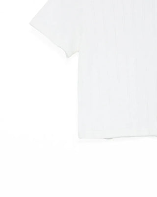 Perforated Cropped Short-Sleeve T-Shirt