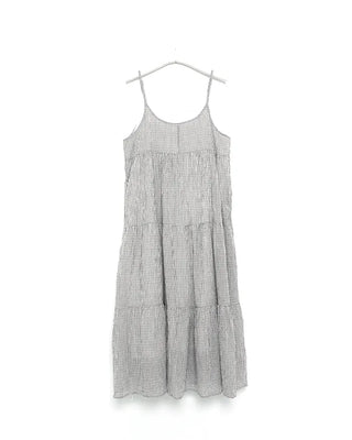 Checked Camisole Long Dress