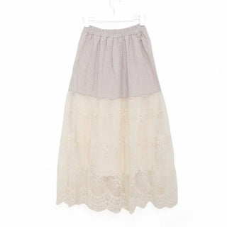 Half-lace long skirt