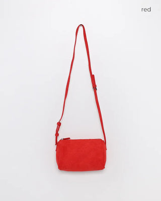Suede Square Belt Shoulder Bag