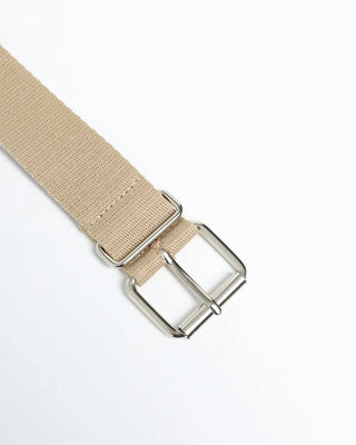 Eyelet canvas belt
