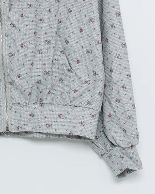 2-way Flower Zip Hoodie