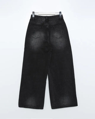 Vintage wide-leg denim pants