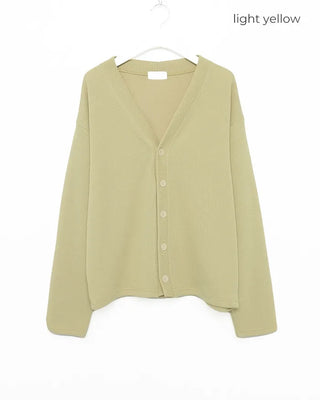 Oversized V-neck cardigan