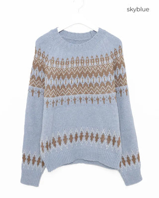 Nordic pattern knit