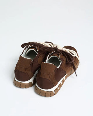 Two-tone strap sneakers