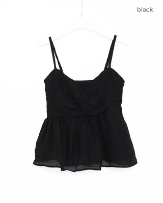 Twisted Frill Bustier Blouse
