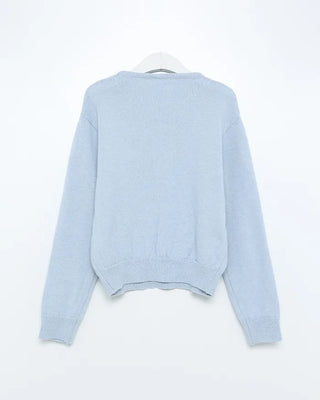 Simple round-neck knit