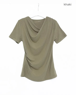 Drape Half-Sleeve T-Shirt