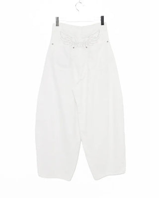 Hip Wing Stitch Summer Balloon Cotton Pants