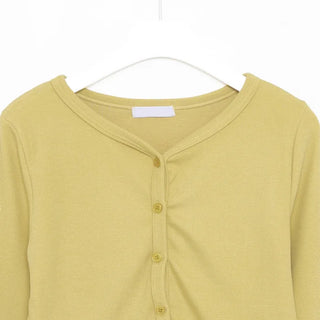 Crop Basic Cardigan