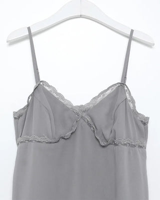 Chiffon lace frill camisole dress