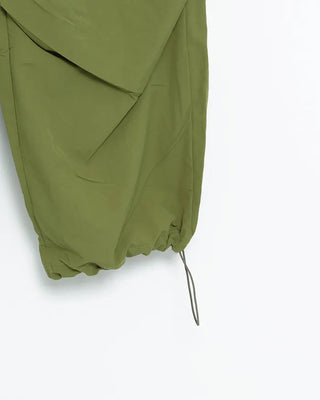 (Unisex) Knee-tuck Easy Nylon Pants