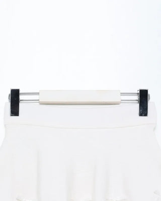 Ribbon detail pleated mini skirt