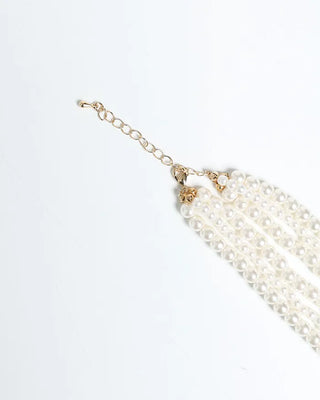Layered pearl necklace
