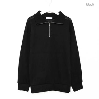 Unisex Basic Half-Zip Knit