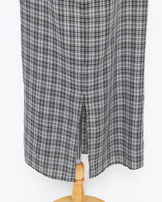 Drape neck long dress