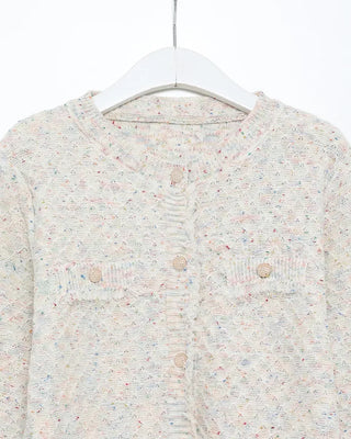 Tassel tweed cardigan