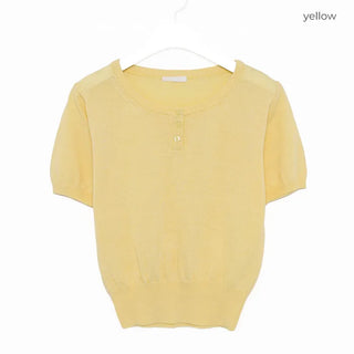 Mini button detail knit