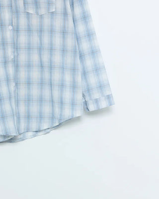 Oversized pastel check shirt