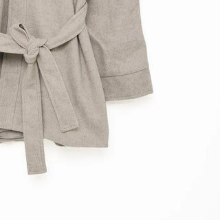Single-button half coat