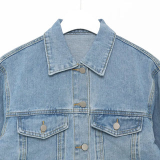 Cropped pocket denim jacket
