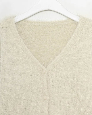 Fur cardigan