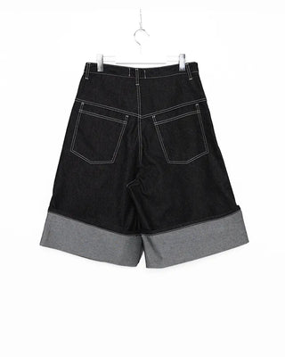 Raw denim Bermuda shorts