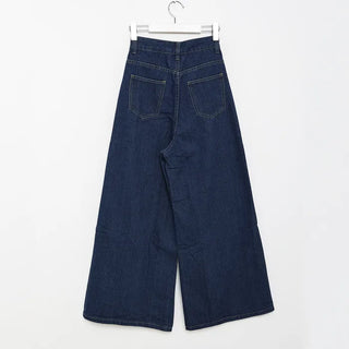 Wide-fit denim pants