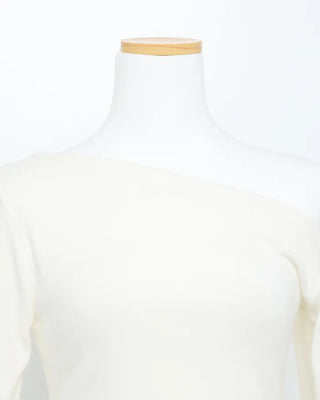 Off-shoulder asymmetrical T-shirt