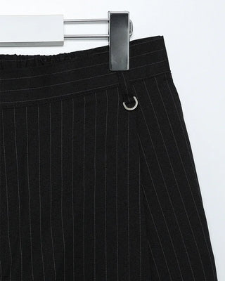 Striped wide slacks