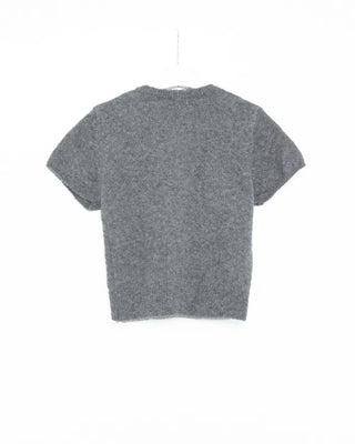 Bouclé short-sleeved cardigan