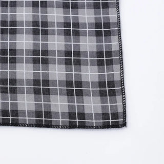 Square check scarf