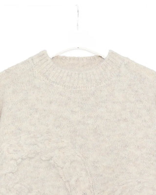 Big ribbon detail long-sleeved knit