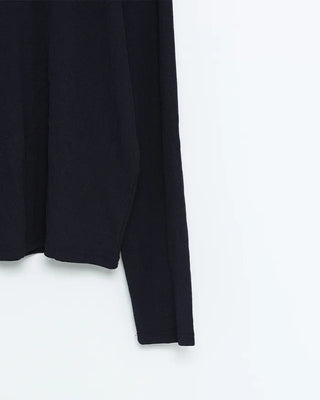 Henley neck summer long-sleeved knit