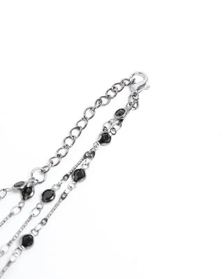 Gothic Cubic Chain Layered Necklace