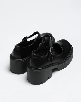 Buckle-type loafers