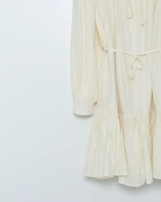 Frill String Point Shirring Dress