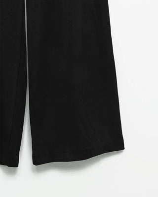 Loose-fit pintuck pants
