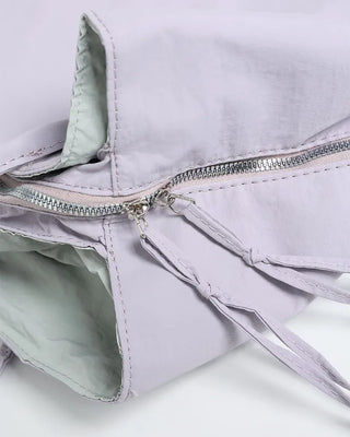 Nylon pocket shoulder bag