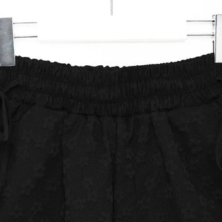 Flower embossed shorts